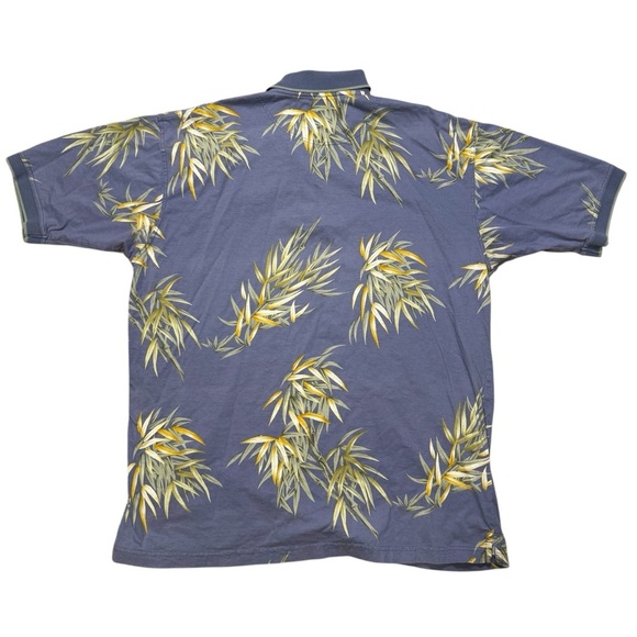 Bamboo Cay Fine Resort Wear Tropical Palm Hawaiian Print Polo Shirt Mens XL - Picture 4 of 6